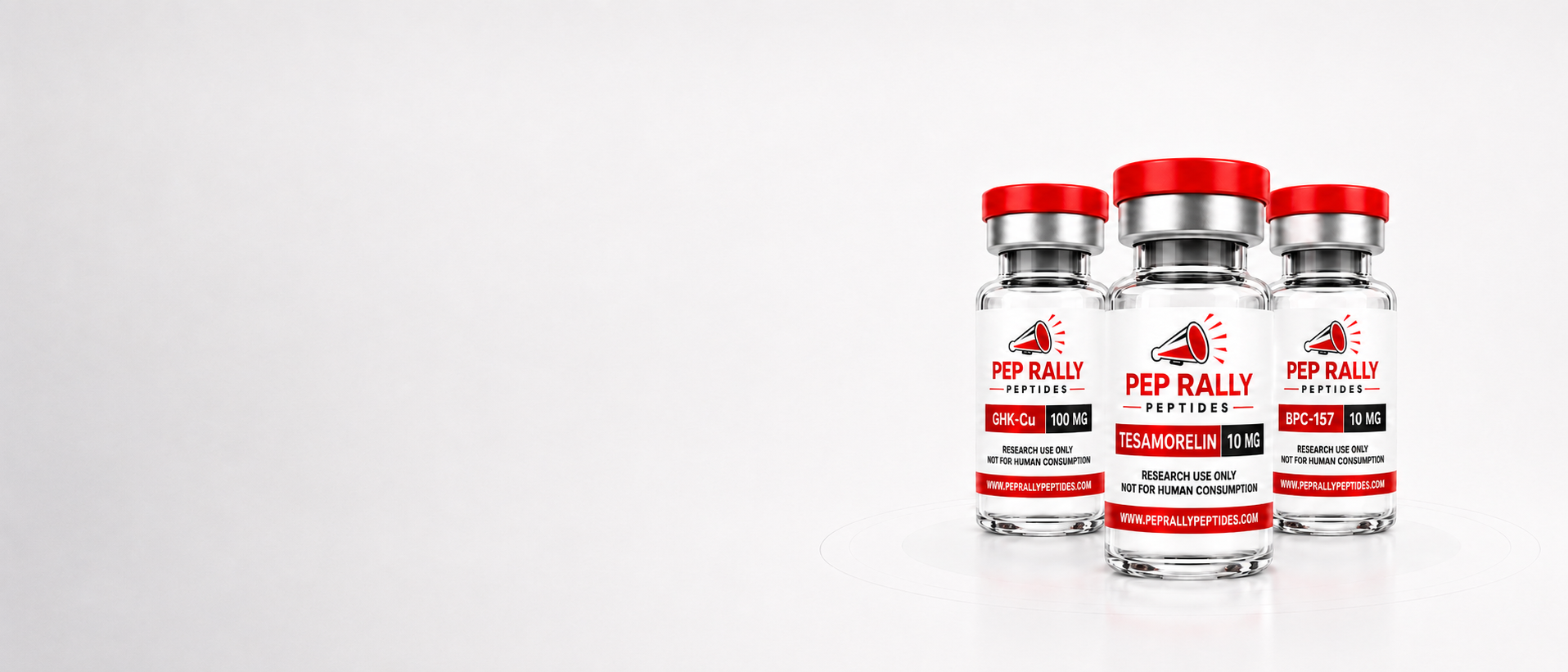 Pep Rally Peptides research vials